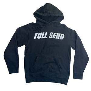 Full Send Black Pullover Hoodie Size Small